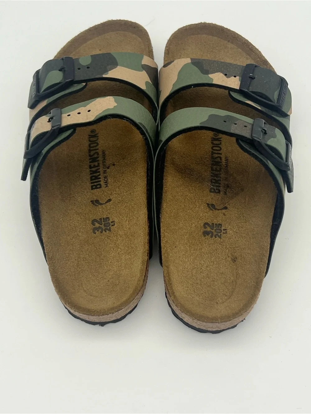 Birkenstock Arizona slides sandals kids size 1 eu 32 camouflage strap shoes - Picture 2 of 8